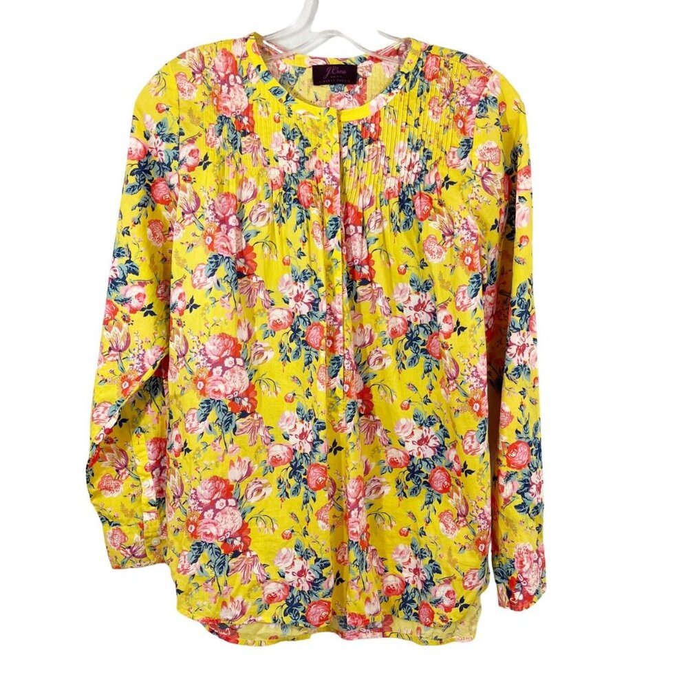 J. Crew Classic Popover Shirt in Liberty Magical Bouquet Pleated Floral - Size 2